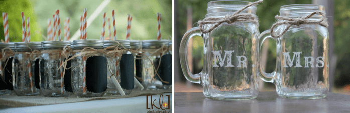 DIY Mason jar decorating