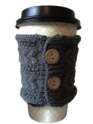 Hug Your Mug Cup Cozy, Reusable Coffee Sleeve Hand Protector Drink Grip for Paper Cups