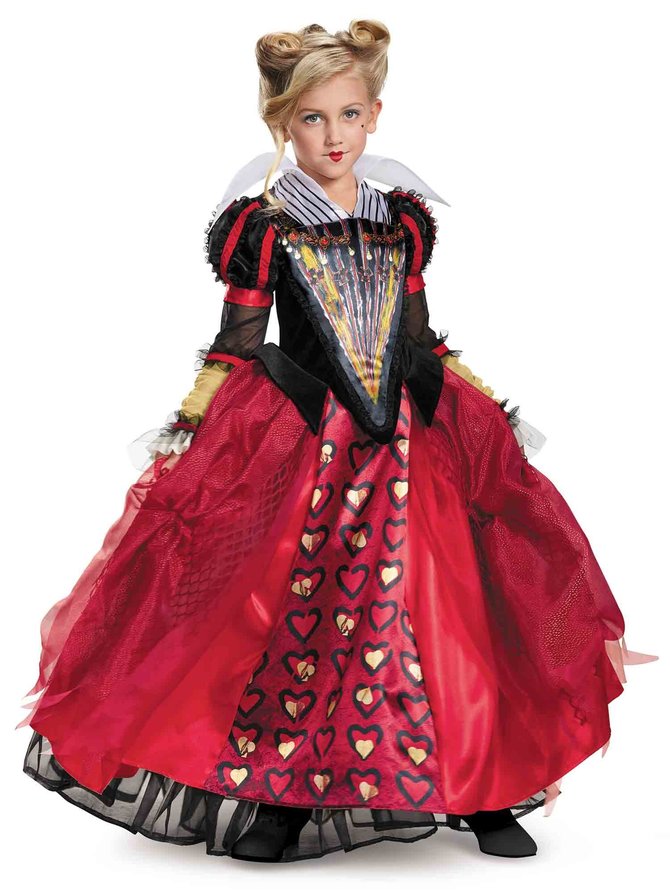 Alice Through the Looking Glass - Girls Red Queen Deluxe Costume