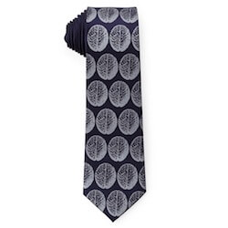 Brain dot pattern tie