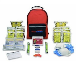 Emergency kit backpack