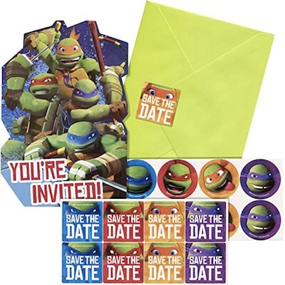 ninja turtle invitations