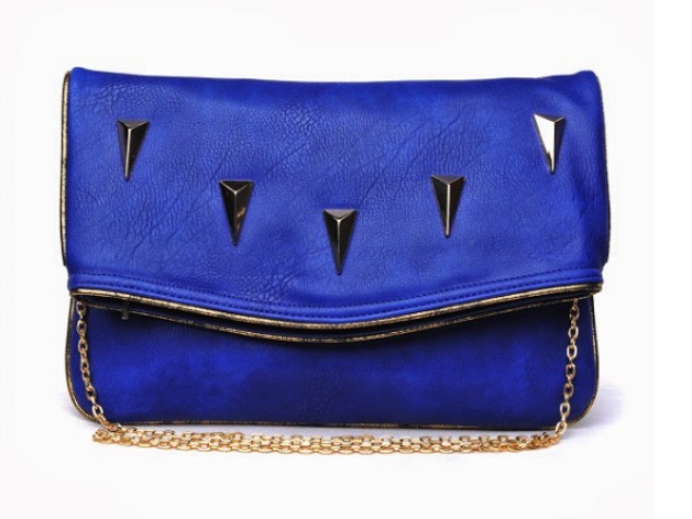 bags-cheap-purse-blue-stud-foldover