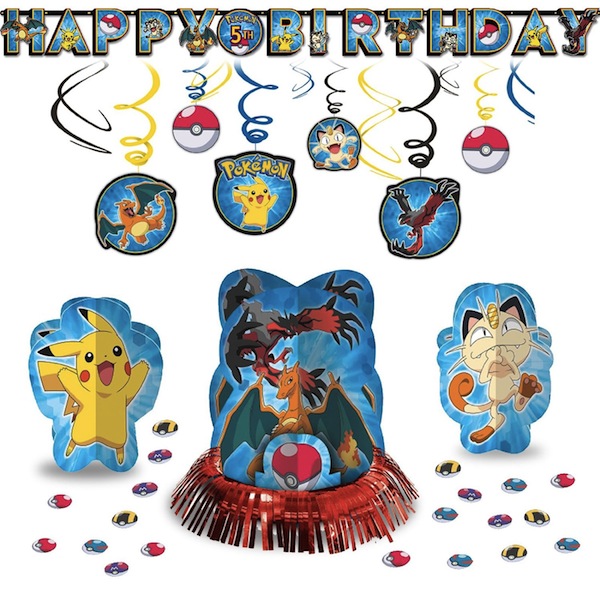 Pokemon Hanging Birthday Party Decoration Kit