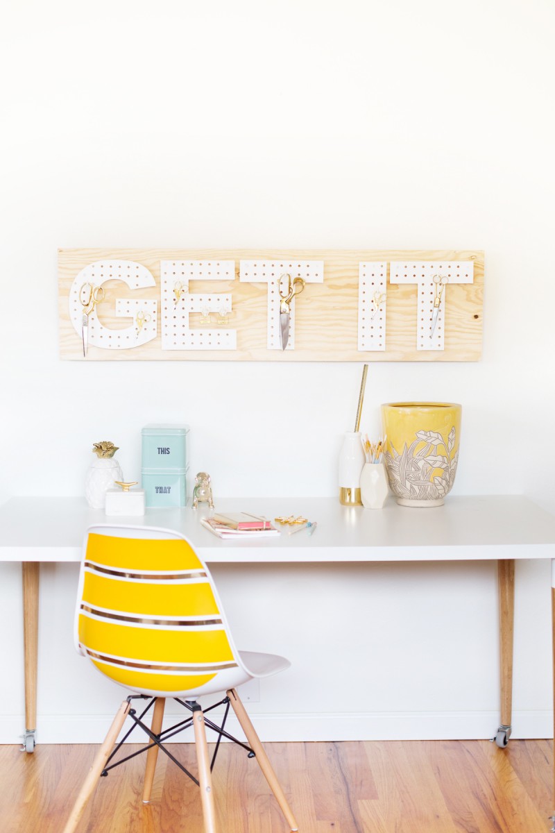 pegboard for office workspace