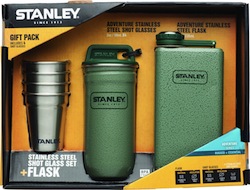 Stainless Steel Shot and Flask Set