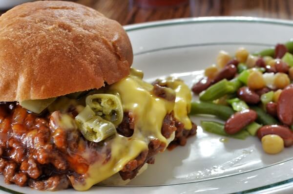 Sloppy Joes with cheese