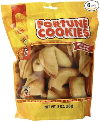 Specialty fortune cookies