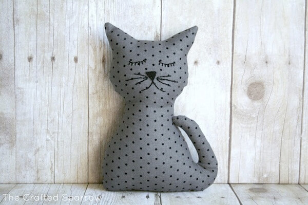 Stuffed Kitty Pillow