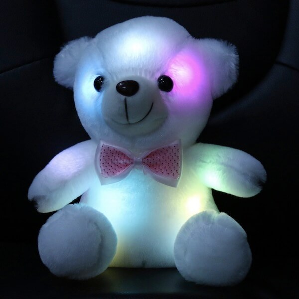 Stuffed Teddy Bear Toy with LED Night Light