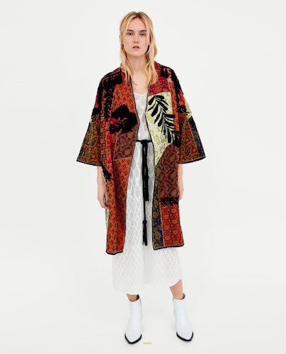 Zara patterned coat