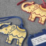 elephant luggage tags