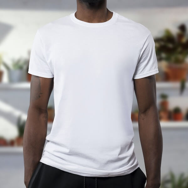 Plain Solid-Color T-Shirt